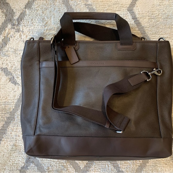 🔥 COACH Camden Leather Gray/Blue Supply Messenger - Picture 1 of 6